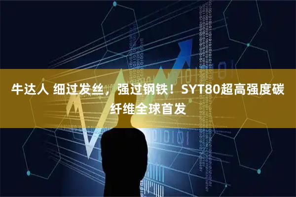 牛达人 细过发丝，强过钢铁！SYT80超高强度碳纤维全球首发